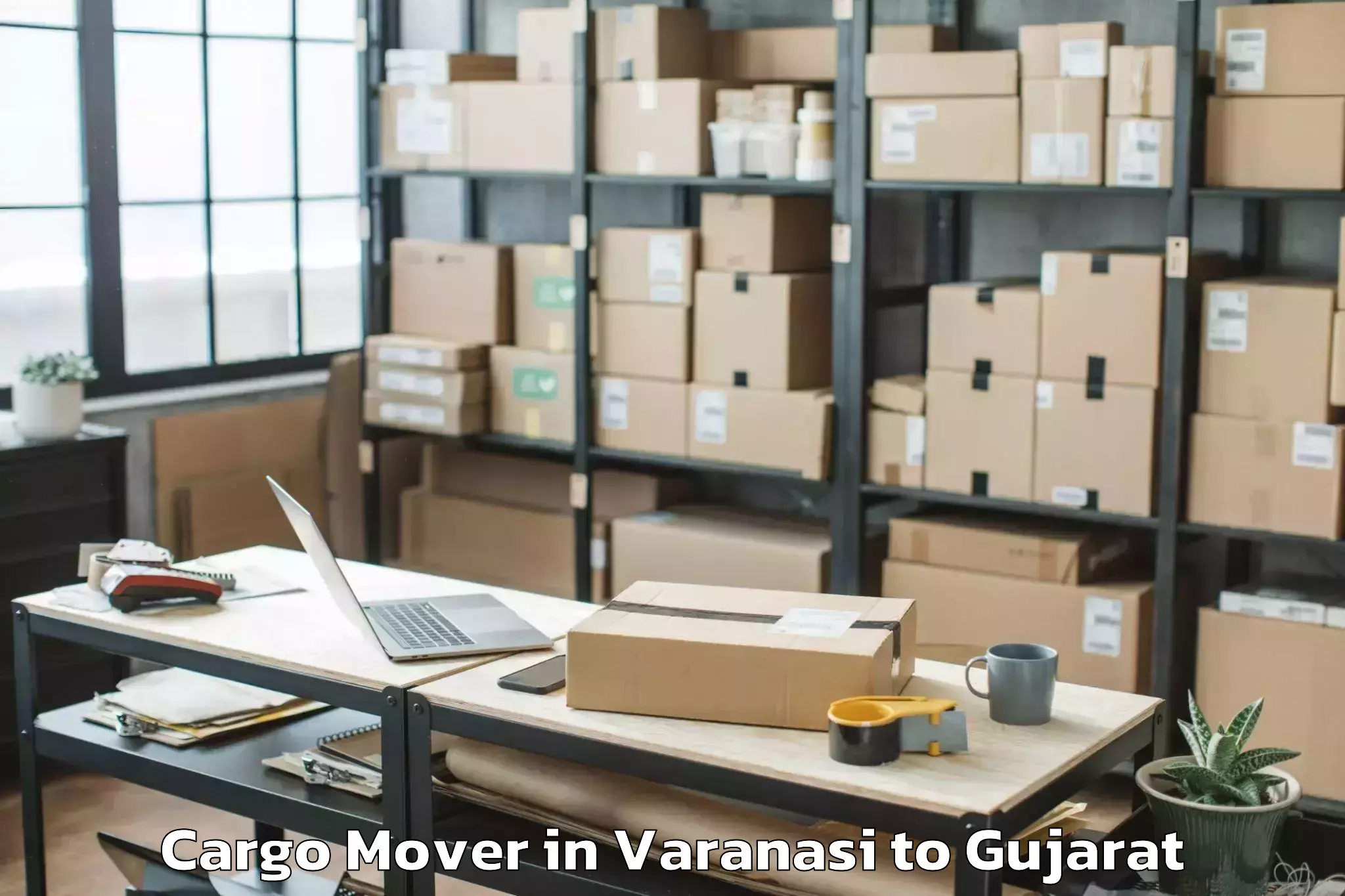 Reliable Varanasi to Dhuvaran Cargo Mover